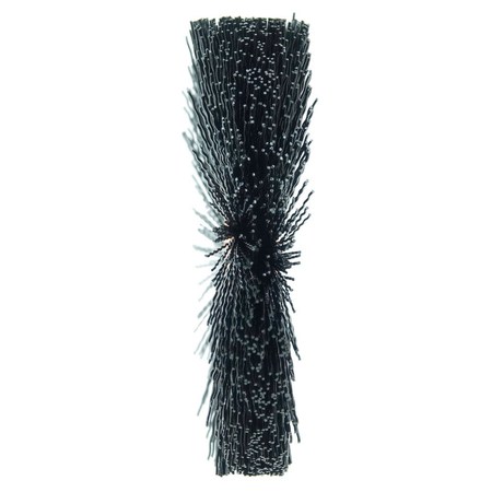 Weiler 3" Dia Nylon Wheel Brush, .016" Crimped Black Nylon Fill, 1/2" 17263